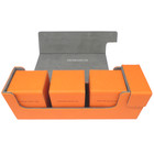 Docsmagic.de Premium Magnetic Tray Long Box Orange Medium + 3 Flip Boxes - Orange