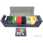 Docsmagic.de Premium Magnetic Tray Long Box Dark Blue Large + 4 Flip Boxes - Dunkelblau