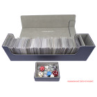 Docsmagic.de Premium Magnetic Tray Long Box Dark Blue Large + 4 Flip Boxes - Dunkelblau