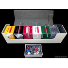 Docsmagic.de Premium Magnetic Tray Long Box White Large + 4 Flip Boxes - Weiss
