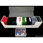 Docsmagic.de Premium Magnetic Tray Long Box White Large + 4 Flip Boxes - Weiss