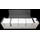 Docsmagic.de Premium Magnetic Tray Long Box White Large + 4 Flip Boxes - Weiss