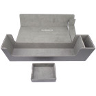 Docsmagic.de Premium Magnetic Tray Long Box Silver Large + 4 Flip Boxes - Silber