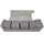 Docsmagic.de Premium Magnetic Tray Long Box Silver Large + 4 Flip Boxes - Silber