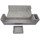 Docsmagic.de Premium Magnetic Tray Long Box Silver Large + 4 Flip Boxes - Silber