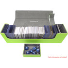 Docsmagic.de Premium Magnetic Tray Long Box Light Green Large + 4 Flip Boxes - Hellgrün
