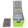 Docsmagic.de Premium Magnetic Tray Long Box Light Green Large + 4 Flip Boxes - Hellgrün