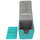 Docsmagic.de Premium Magnetic Tray Long Box Mint Large + 4 Flip Boxes - Aqua