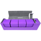 Docsmagic.de Premium Magnetic Tray Long Box Purple Large + 4 Flip Boxes - Lila