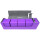Docsmagic.de Premium Magnetic Tray Long Box Purple Large + 4 Flip Boxes - Lila