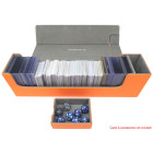 Docsmagic.de Premium Magnetic Tray Long Box Orange Large + 4 Flip Boxes - Orange