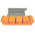 Docsmagic.de Premium Magnetic Tray Long Box Orange Large + 4 Flip Boxes - Orange