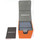 Docsmagic.de Premium Magnetic Tray Long Box Orange Large + 4 Flip Boxes - Orange