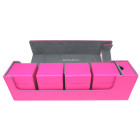 Docsmagic.de Premium Magnetic Tray Long Box Pink Large + 4 Flip Boxes - Rosa