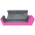 Docsmagic.de Premium Magnetic Tray Long Box Pink Large + 4 Flip Boxes - Rosa