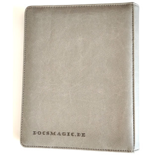 Docsmagic.de Pro-Player Premium 4/8-Pocket Album Silver - 160 Card Binder - MTG - PKM - YGO - Kartenalbum Silber
