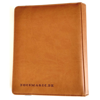 Docsmagic.de Pro-Player Premium 4/8-Pocket Album Brown - 160 Card Binder - MTG - PKM - YGO - Kartenalbum Braun