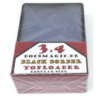 4 x 25 Docsmagic.de Toploader Black Border - 3" x 4" - Standard Size - 70 x 96