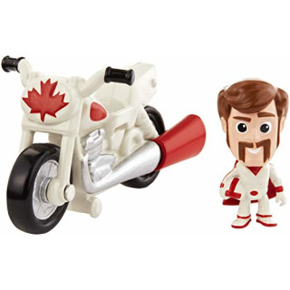 Mattel GCY50 - Disney Pixar Toy Story 4 Minis Duke Caboom und Stunt Motorrad, Minifigur mit Fahrzeug, Spielzeug ab 3 Jahre