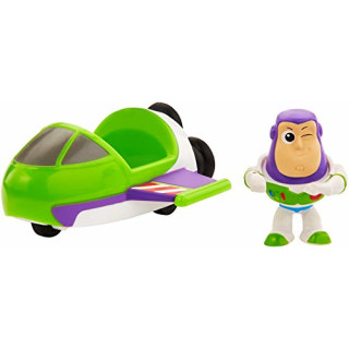 Mattel GCY63 - Disney Pixar Toy Story 4 Minis Buzz Lightyear und Raumschiff, Sammelfiguren mit Fahrzeug, Spielzeug ab 3 Jahre