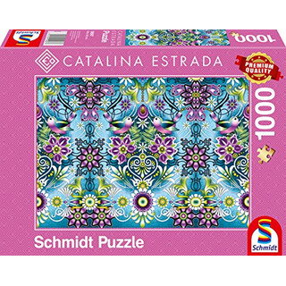 Schmidt Spiele Puzzle 59587 Catalina Estrada, Blauer Sperling, 1000 Teile