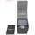 Docsmagic.de Premium Magnetic Flip Box (100) Silver + Deck Divider - MTG - PKM - YGO - Kartenbox Silber