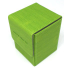 Docsmagic.de Premium Magnetic Flip Box (100) Light Green + Deck Divider - MTG - PKM - YGO - Kartenbox Hellgrün