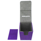 Docsmagic.de Premium Magnetic Flip Box (100) Purple + Deck Divider - MTG - PKM - YGO - Kartenbox Lila