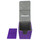 Docsmagic.de Premium Magnetic Flip Box (100) Purple + Deck Divider - MTG - PKM - YGO - Kartenbox Lila