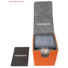 Docsmagic.de Premium Magnetic Flip Box (100) Orange + Deck Divider - MTG - PKM - YGO - Kartenbox Orange