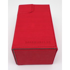 Docsmagic.de Premium Magnetic Tray Box (100) Red + Deck Divider - MTG - PKM - YGO - Kartenbox Rot