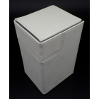 Docsmagic.de Premium Magnetic Tray Box (100) White + Deck Divider - MTG - PKM - YGO - Kartenbox Weiss