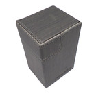 Docsmagic.de Premium Magnetic Tray Box (100) Silver + Deck Divider - MTG - PKM - YGO - Kartenbox Silber