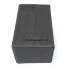 Docsmagic.de Premium Magnetic Tray Box (100) Silver + Deck Divider - MTG - PKM - YGO - Kartenbox Silber