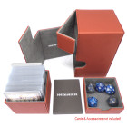 Docsmagic.de Premium Magnetic Tray Box (100) Copper + Deck Divider - MTG - PKM - YGO - Kartenbox Kupfer