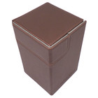 Docsmagic.de Premium Magnetic Tray Box (100) Brown + Deck Divider - MTG - PKM - YGO - Kartenbox Braun
