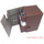 Docsmagic.de Premium Magnetic Tray Box (100) Brown + Deck Divider - MTG - PKM - YGO - Kartenbox Braun
