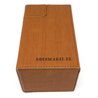 Docsmagic.de Premium Magnetic Tray Box (100) Gold + Deck Divider - MTG - PKM - YGO - Kartenbox Gold