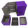 Docsmagic.de Premium Magnetic Tray Box (100) Purple + Deck Divider - MTG - PKM - YGO - Kartenbox Lila