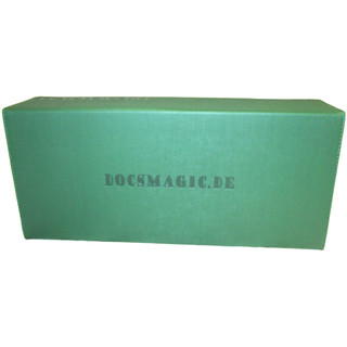 Docsmagic.de Premium 2-Row Trading Card Storage Box Green + Trays & Divider - MTG PKM YGO - Aufbewahrungsbox Grün