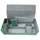 Docsmagic.de Premium 2-Row Trading Card Storage Box Green...