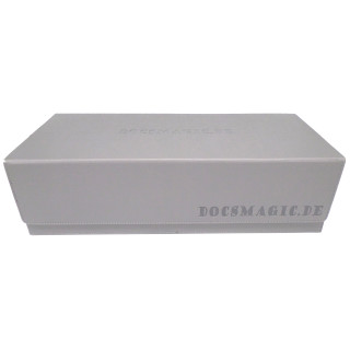 Docsmagic.de Premium 2-Row Trading Card Storage Box Silver + Trays & Divider - MTG PKM YGO - Aufbewahrungsbox Silber