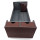 Docsmagic.de Premium 2-Row Trading Card Storage Box Brown + Trays & Divider - MTG PKM YGO - Aufbewahrungsbox Braun