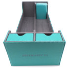 Docsmagic.de Premium 2-Row Trading Card Storage Box Mint + Trays & Divider - MTG PKM YGO - Aufbewahrungsbox Aqua