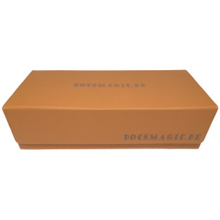 Docsmagic.de Premium 2-Row Trading Card Storage Box Gold + Trays & Divider - MTG PKM YGO - Aufbewahrungsbox