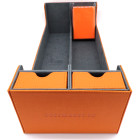 Docsmagic.de Premium 2-Row Trading Card Storage Box Orange + Trays & Divider - MTG PKM YGO - Aufbewahrungsbox
