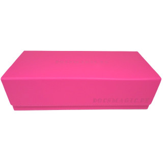 Docsmagic.de Premium 2-Row Trading Card Storage Box Pink + Trays & Divider - MTG PKM YGO - Aufbewahrungsbox Rosa