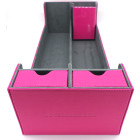Docsmagic.de Premium 2-Row Trading Card Storage Box Pink...