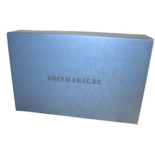 Docsmagic.de Premium 3-Row Trading Card Storage Box Blue + Trays & Divider - MTG PKM YGO - Aufbewahrungsbox Blau
