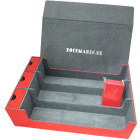 Docsmagic.de Premium 3-Row Trading Card Storage Box Red +...